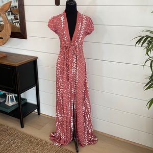 Tularosa Joel Terra Cotta Maxi Dress XS